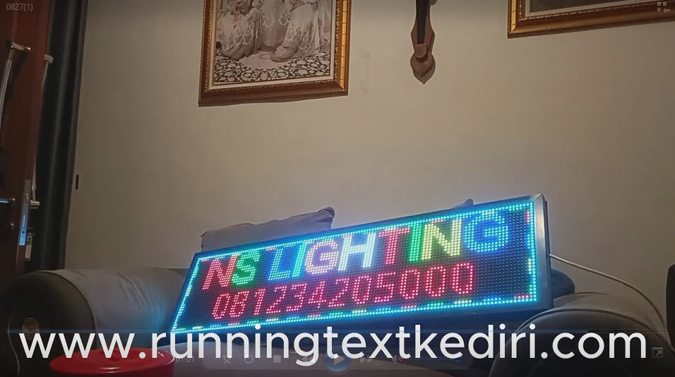 <p>Apa itu Running Text ? Running text adalah papan informasi elektrik berbentuk Led di splay yang mampu menampilkan text berjalan, angka, bahkan animasi sederhana. Running text biasanya dipasang di bagian depan bangunan agar mudah terlihat oleh masyarakat. Beberapa ciri khas Running text antara lain : Menggunakan lampu led berkualitas tinggi. Bisa deprogram menggunakan komputer atau remote.</p>